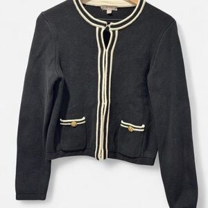 J. Crew Black Sweater Lady Jacket